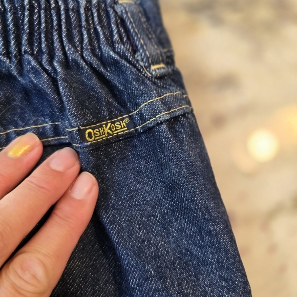 Vintage Oshkosh dark denim pencil skirt youth‎ 6x - Picture 3 of 5